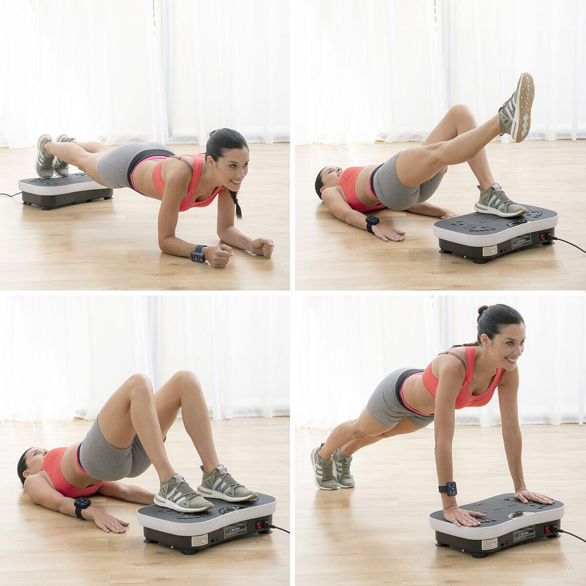 Plataforma Vibratoria de Entrenamiento con Accesorios y Guía de Ejercicios Vybeform
