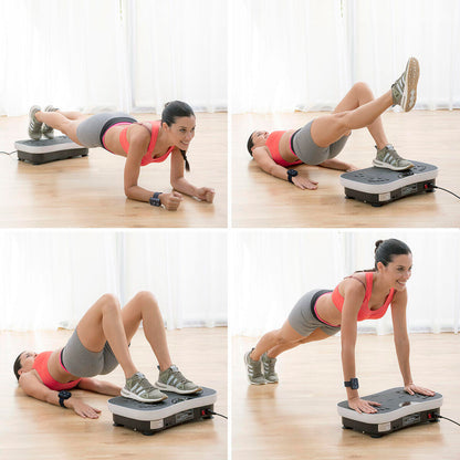 Plataforma Vibratoria de Entrenamiento con Accesorios y Guía de Ejercicios Vybeform