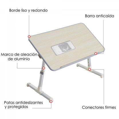 MESA PARA PORTATILES CON VENTILADOR