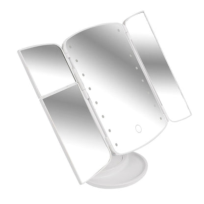 Espejo de Maquillaje Desplegable con Luz Led
